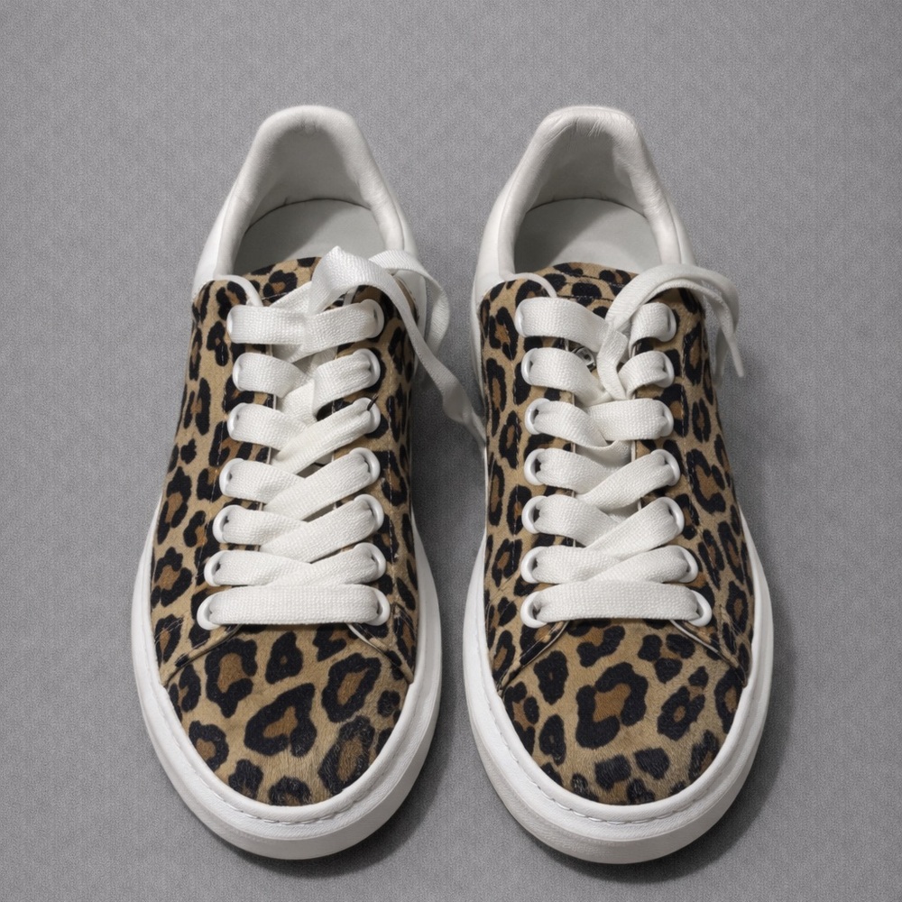 Alexander McQueen leopard print shoes